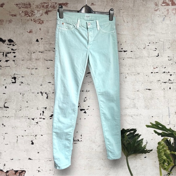 Husdon Nico super skinny midrise robins egg blue jeans size 27 - Picture 1 of 7